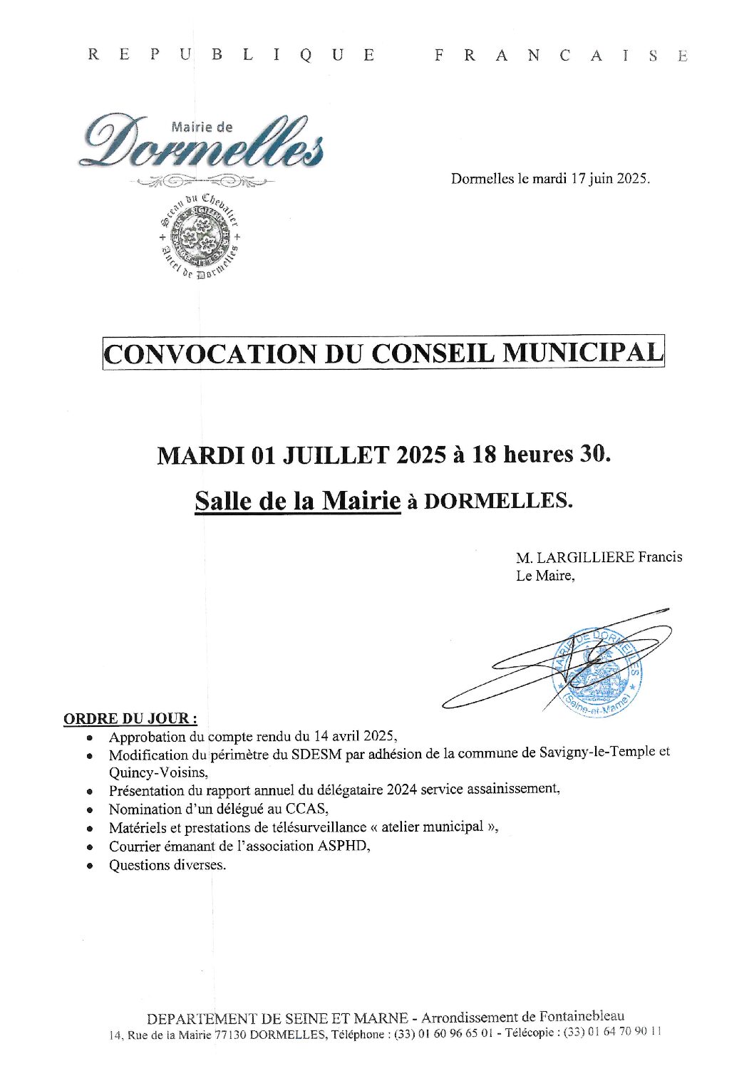 réunion conseil municipal
