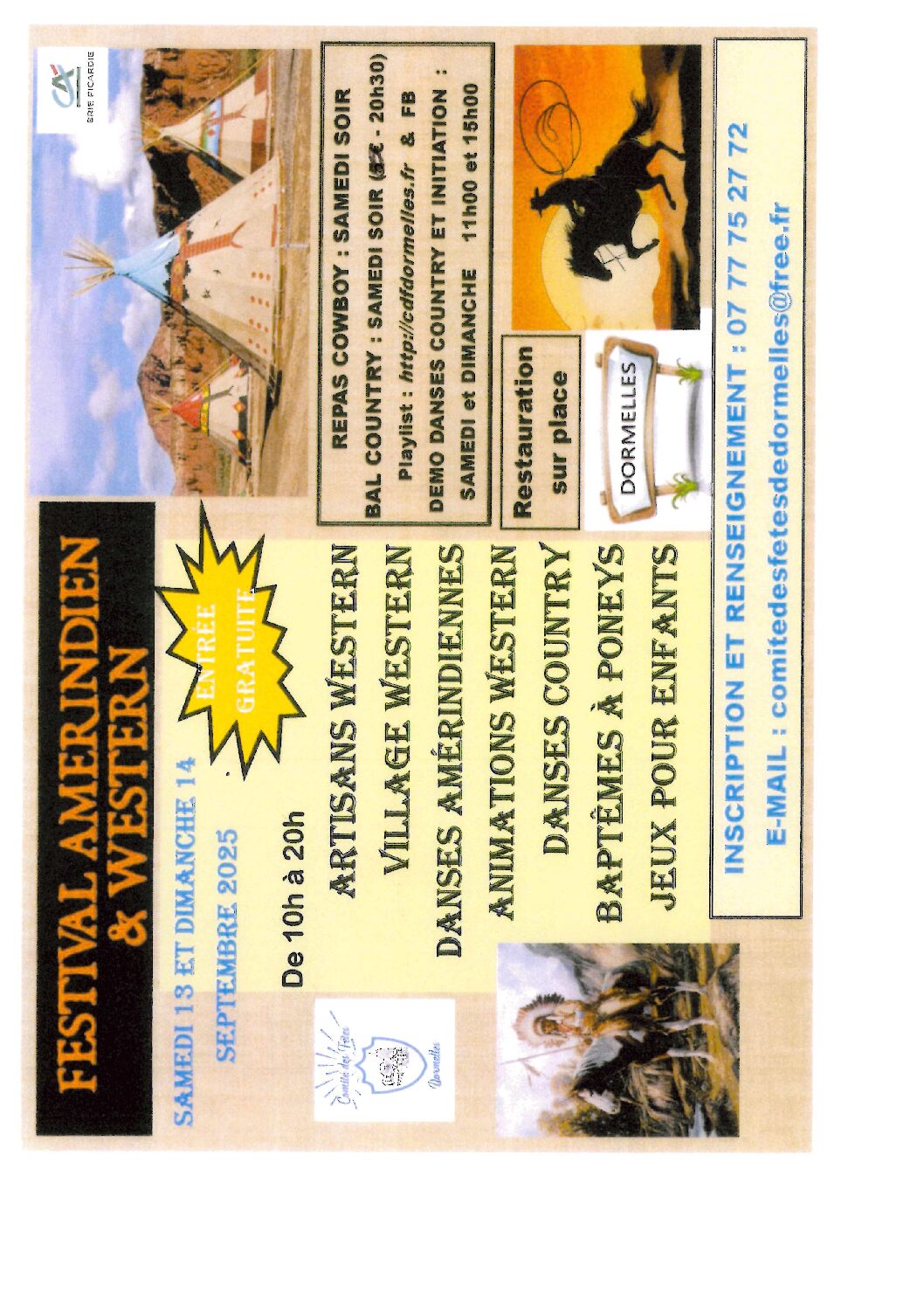 festival amérindien et western